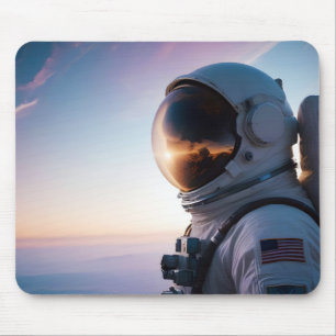 Cosmic Double Exposure Space Infinity Universe Art Mouse Pad