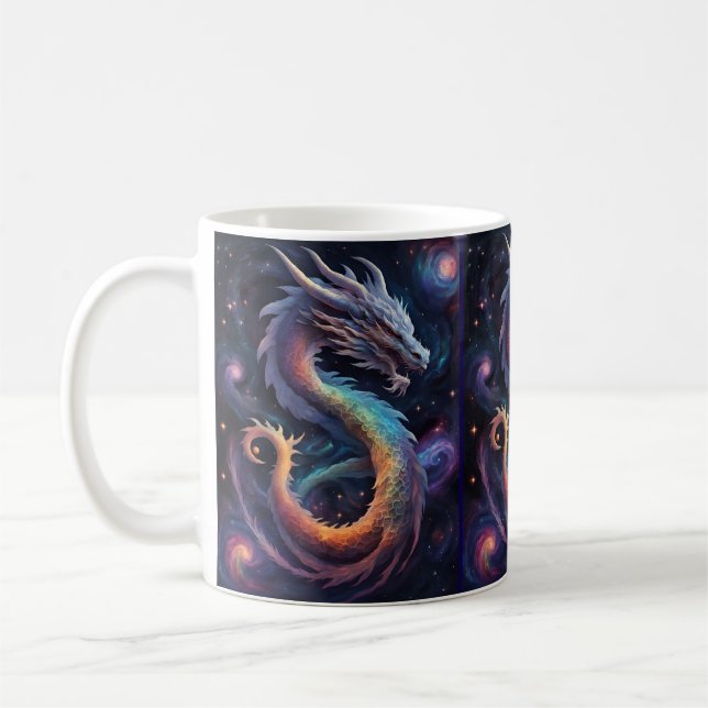 cosmic dragon coffee mug (Left)