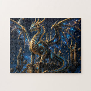 Cosmic Dragon — Guardian of the Stars Jigsaw Puzzle