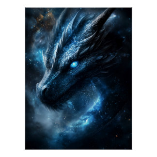 Cosmic Dragon Guardian of the Stars Poster