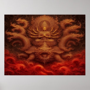 Cosmic Dragon Poster