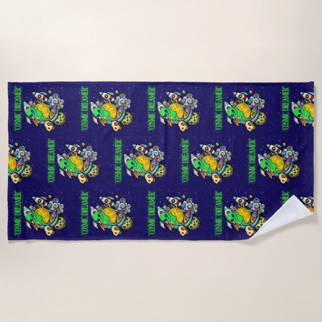 cosmic dreamer beach towel (Front)