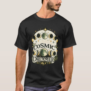 Cosmic Dreamer Vintage Moon Phases T-Shirt