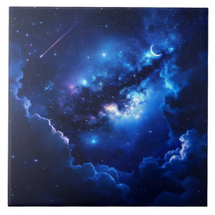 Cosmic Dreamscape Ceramic Tile