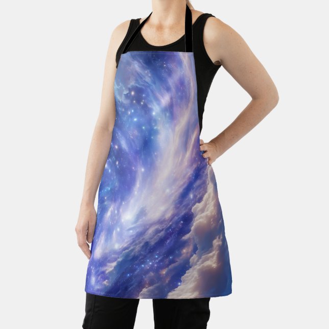 Cosmic Dreamscape: Swirling Nebula & Starry Night Apron (Insitu)