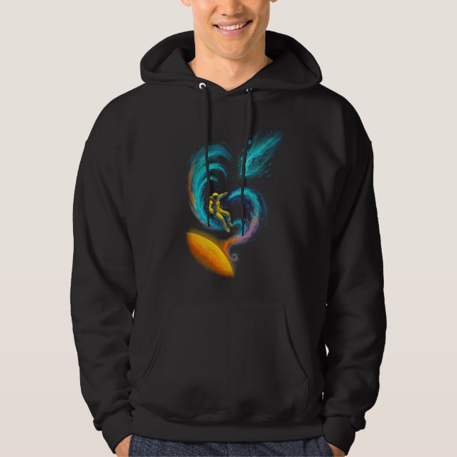 Cosmic Drift: Swirling Nebula Journey Hoodie (Front)