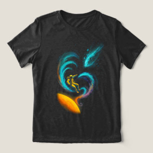 Cosmic Drift: Swirling Nebula Journey Tri-Blend Shirt
