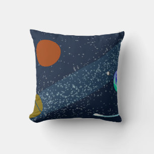 cosmic eart galaxy pillow