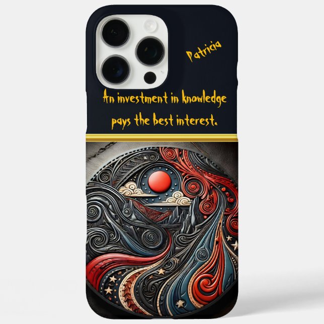 Cosmic Elements in Circular Design Case-Mate iPhone Case (Back)