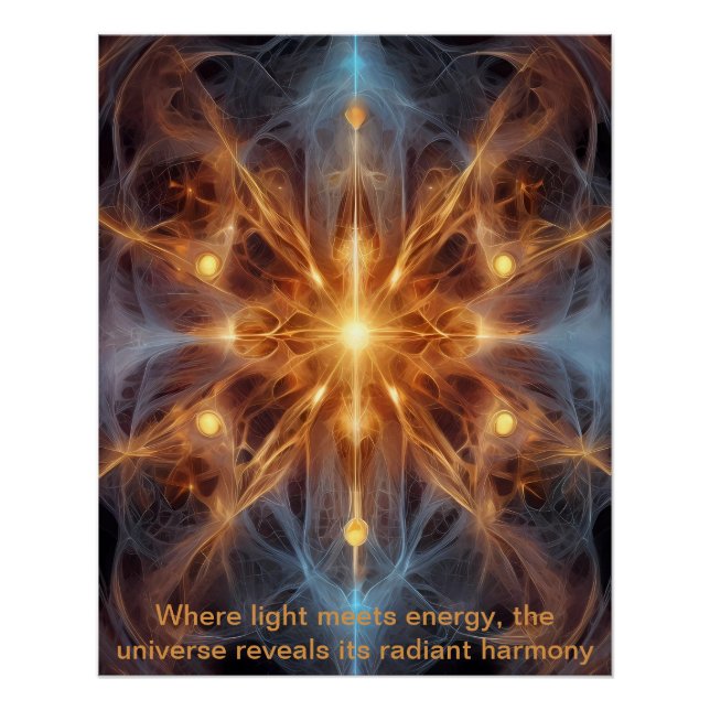 Cosmic Energy Cross Poster (Front)