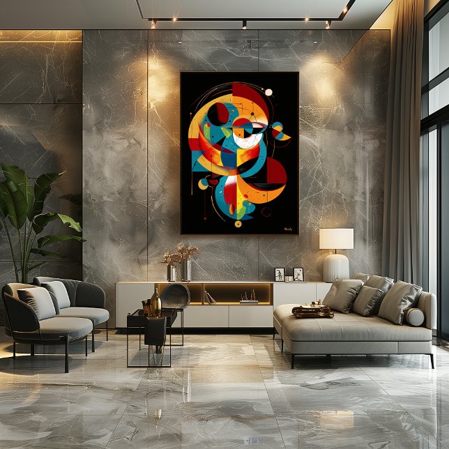 Cosmic Evolution – Abstract Geometry in Motion Poster (Creator Uploaded)