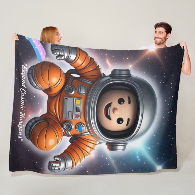 "Cosmic Expedition" Fleece Blanket (In Situ)