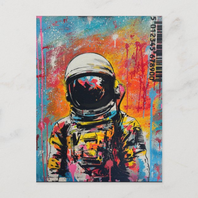Cosmic Explorer #2 - Pop Art Astronaut  Postcard (Front)