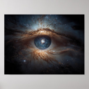 Cosmic Eye Galaxy: Universal Symbol eye Poster
