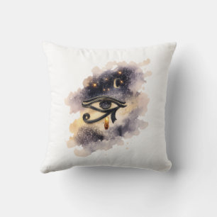Cosmic Eye of Horus Egyptian Mythology Decor Cushion