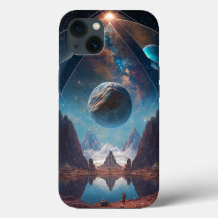 Cosmic Fantasy Landscape iPhone 13 Case