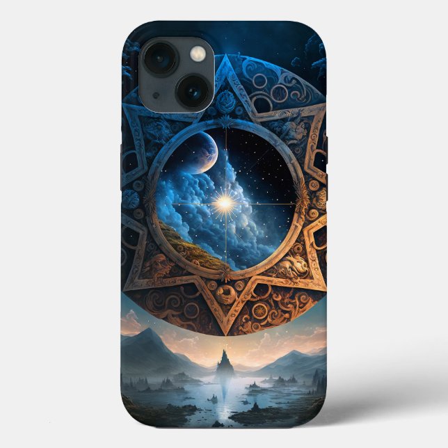 Cosmic Fantasy Space Landscape Case-Mate iPhone Ca Case-Mate iPhone Case (Back)