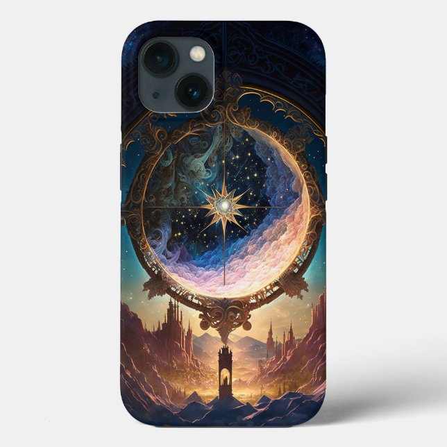Cosmic Fantasy Space Landscape Case-Mate iPhone Case (Back)