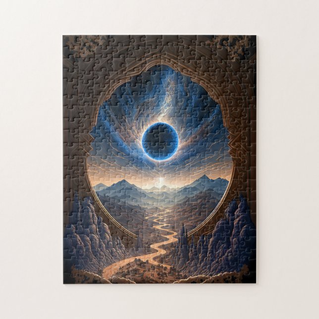 Cosmic Fantasy Space Landscape Jigsaw Puzzle (Vertical)