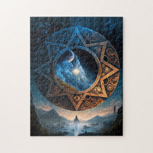 Cosmic Fantasy Space Landscape Jigsaw Puzzle