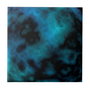 Cosmic Faux Blue Marble Ceramic Tile