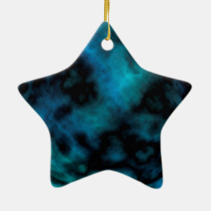 Cosmic Faux Blue Marble Ceramic Tree Decoration
