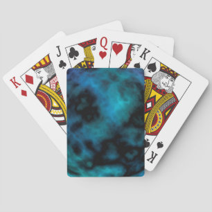 Cosmic Faux Blue Marble Playing Cards