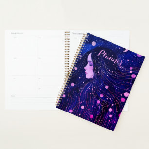 Cosmic Feminine Starfield Portrait Artwork Planner