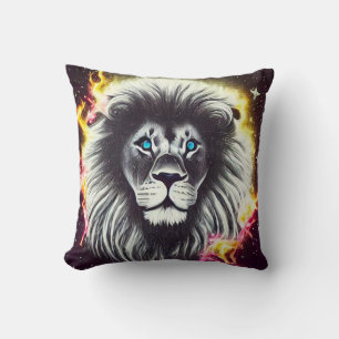 Cosmic Fire Lion Cushion