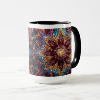 Cosmic Floral – Galaxy-Inspired Mug