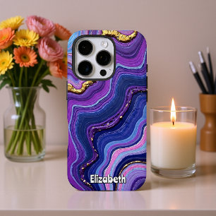 Cosmic Flow Abstract Art iPhone 16 Pro Case