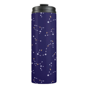 Cosmic Flow Midnight Blue Thermal Tumbler
