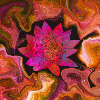 Cosmic flower flow tote