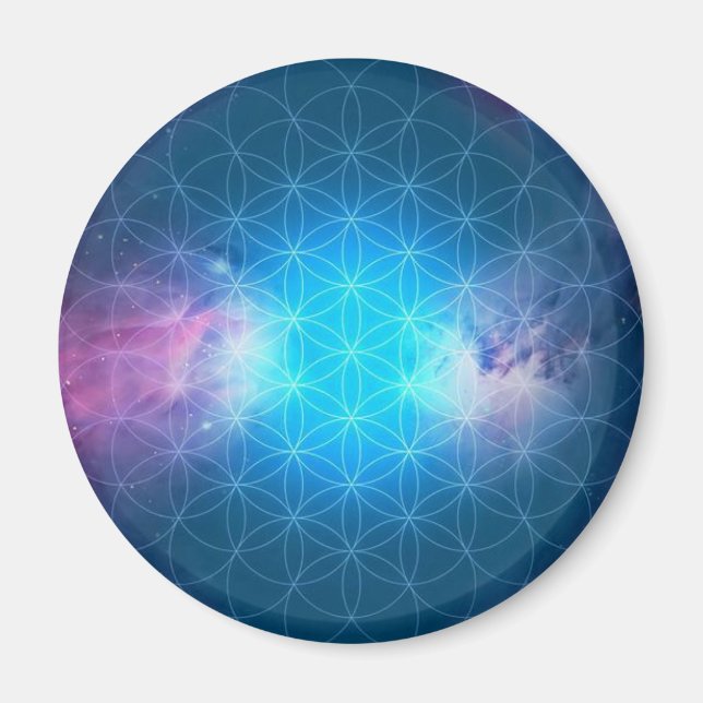 Cosmic Flower of Life Magnet (Front)