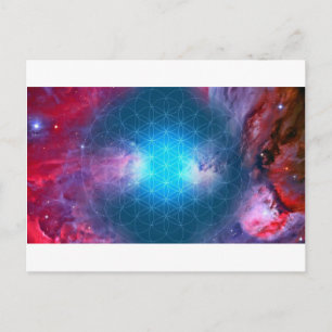 Cosmic Flower of Life Postcard