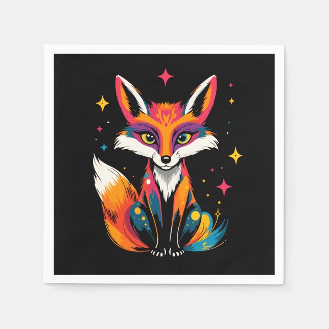 Cosmic Fox Napkin (Front)