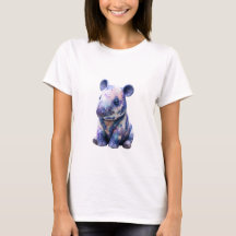 Cosmic Galaxy Baby Tapir Illustration Women