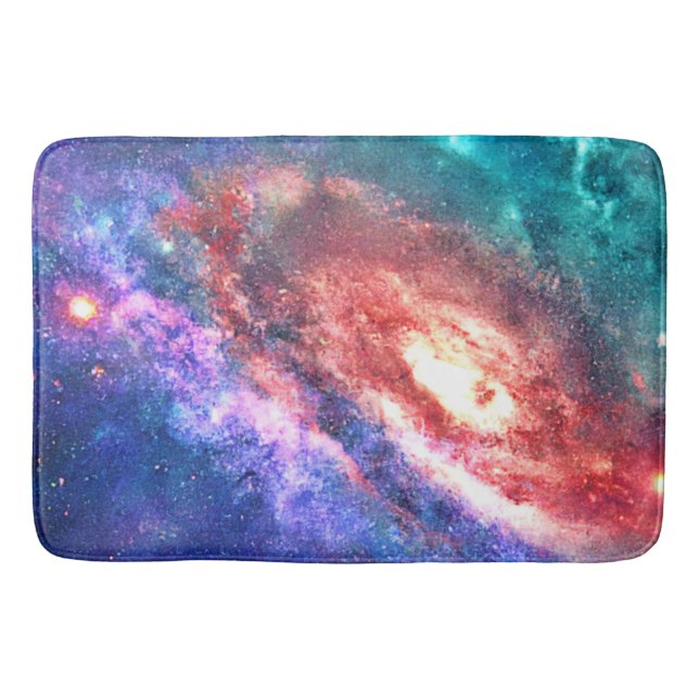 Cosmic Galaxy Dream Art Bath Mat (Front)