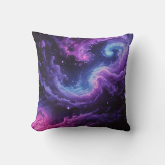 Cosmic Galaxy Nebula Abstract Space Art Design Cushion