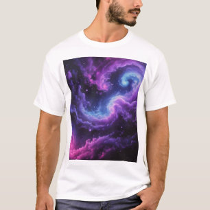 Cosmic Galaxy Nebula Abstract Space Art Design T-Shirt