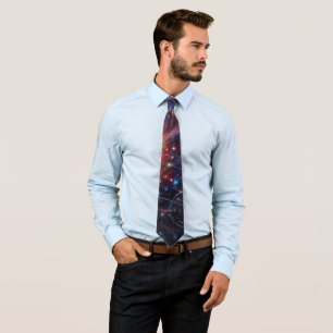 Cosmic Galaxy Neck Tie