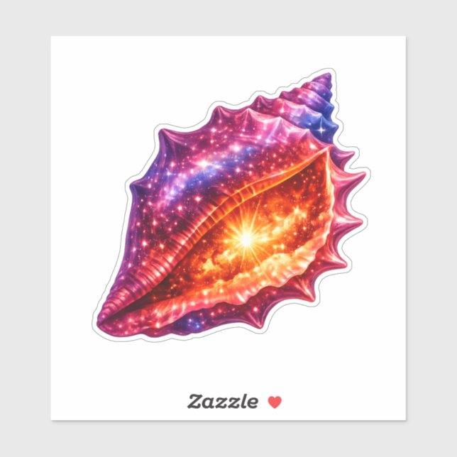 Cosmic Galaxy Shell stars nautical design  (Sheet)