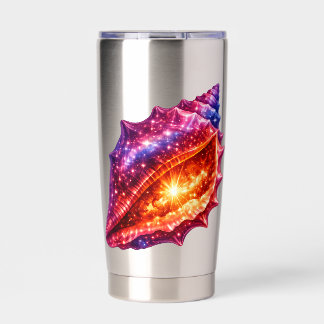 Cosmic Galaxy Shell stars nautical design Insulated Tumbler