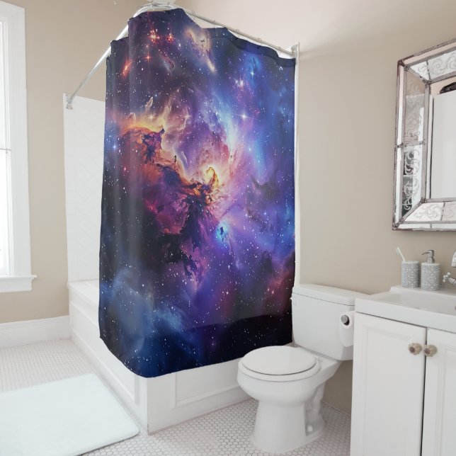 Cosmic Galaxy Shower Curtain (In Situ)