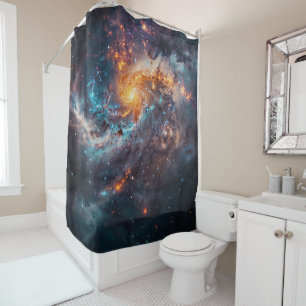 Cosmic Galaxy Shower Curtain