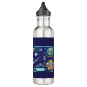 Cosmic Galaxy Star Dust Map Kids Water Bottle