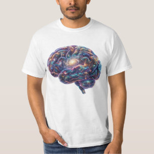 Cosmic Galaxy Universe Brain Astronomy Space Art T-Shirt