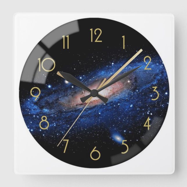 Cosmic Galaxy Wall Clock (Front)