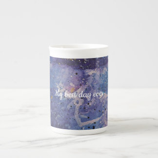 Cosmic Galaxy Watercolor Abstract Personalised Bone China Mug