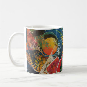 Cosmic Garden Abstract Art Coffee Mug